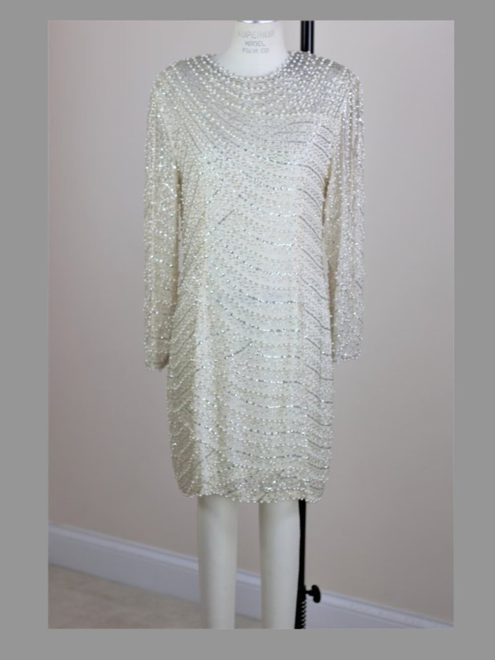 Vintage Silk Beaded Dress